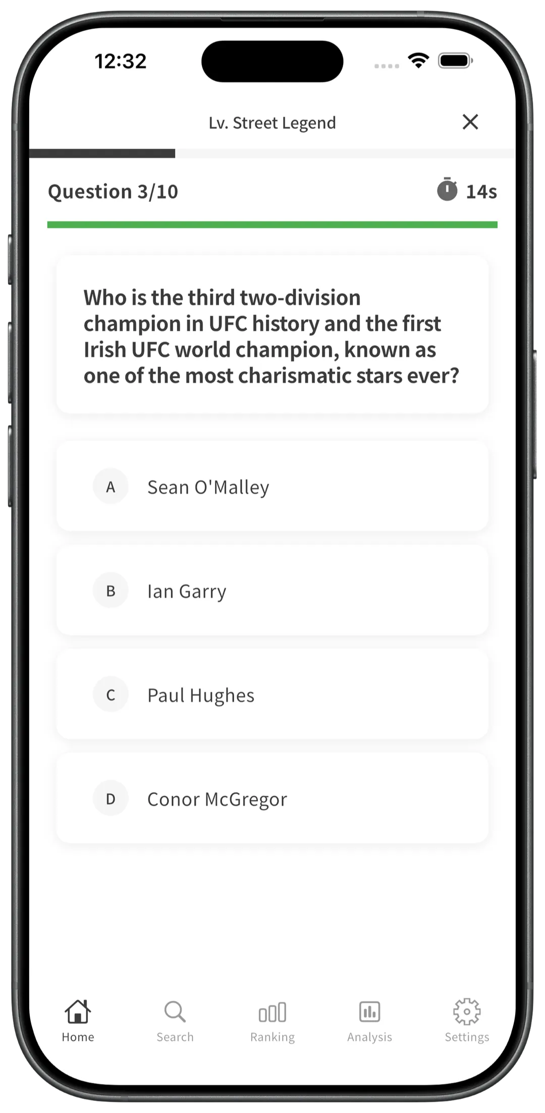 Test your knowledge with the Fight Quiz